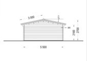 Gartenhaus MARIA (44 mm) 30 m² – Bild 9