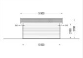 Gartenhaus MARIA (44 mm) 30 m² – Bild 10