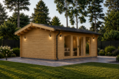 Gartenhaus MARIA (44 + 44 mm) 30 m² Extra Isoliert – Bild 4