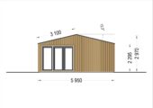 Blockbohlenhaus MARTIN Modern 48 m² Extra Isoliert – Bild 11