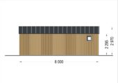 Blockbohlenhaus MARTIN Modern 48 m² Extra Isoliert – Bild 8