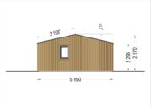 Blockbohlenhaus MARTIN Modern 48 m² Extra Isoliert – Bild 9