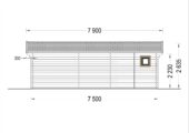 Blockbohlenhaus MARGIT (44mm), 7.5x4m, 30m² – Bild 5