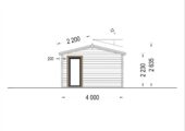 Blockbohlenhaus MARGIT (44mm), 7.5x4m, 30m² – Bild 6