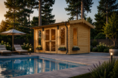 Gartenhaus Meran, 4x3m, 12m² Isoliert