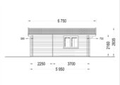 Gartenhaus Nele, 6x6m, 36m² Isoliert – Bild 4