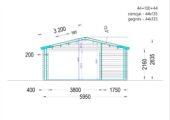 Gartenhaus Nele, 6x6m, 36m² Isoliert – Bild 8