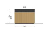 Gartenhaus ELSA (34 mm + Holzverschalung), 4x3m, 12m² Isoliert – Bild 9