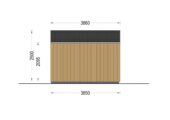 Gartenhaus ELSA (34 mm + Holzverschalung), 5x3m, 15m² Isoliert – Bild 8