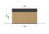 Gartenhaus ELSA (34 mm + Holzverschalung), 5x4m, 20m² – Bild 9