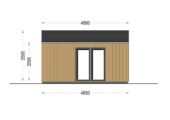 Gartenhaus ELSA (34 mm + Holzverschalung), 5x4m, 20m² – Bild 11