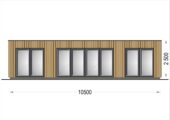PREMIUM Gartenhaus (Isoliert, SIPS), 10.5x4.5 m, 40 m² – Bild 8