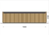 PREMIUM Gartenhaus (Isoliert, SIPS), 10.5x4.5 m, 40 m² – Bild 10