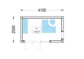 Premium Gartenhaus Tobi (34 mm + Holzverschalung) 4,1x2,4 m,10 m² Estra Isoliert – Bild 7
