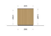 Premium Gartenhaus Tobi (34 mm + Holzverschalung) 4,1x2,4 m,10 m² Estra Isoliert – Bild 9