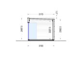 Gartenhaus PREMIUM 5x3 m, 15 m² – Bild 9