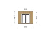 Gartenhaus PREMIUM mit Terrasse 5x3 m, 15 m² + 9 m² Isoliert – Bild 7