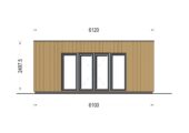Premium Gartenhaus Tobi (34mm + Holzverschalung), 6x3m, 18m²Extra Isoliert – Bild 7