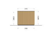 Premium Gartenhaus Tobi (34mm + Holzverschalung), 6x3m, 18m²Extra Isoliert – Bild 8