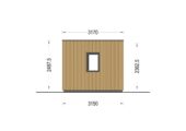 Premium Gartenhaus Tobi (34mm + Holzverschalung), 6x3m, 18m²Extra Isoliert – Bild 10