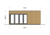 Premium Gartenhaus (34mm + Holzverschalung), 6x4m, 24m² Extra Isoliert – Bild 7