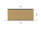 Premium Gartenhaus (34mm + Holzverschalung), 6x4m, 24m² Extra Isoliert – Bild 9