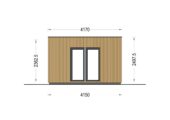Premium Gartenhaus (34 mm + Holzverschalung) 7x4 m, 28 m² Isoliert – Bild 9