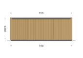 Premium Gartenhaus (34 mm + Holzverschalung) 7x4 m, 28 m² Isoliert – Bild 10