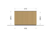 Premium Gartenhaus (34 mm + Holzverschalung) 7x4 m, 28 m² Isoliert – Bild 11
