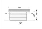Gartenhaus PETRA (34 mm), 3x4 m – Bild 10