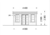 Gartenhaus Meran, 4x3m, 12m² – Bild 4