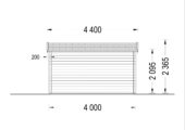 Gartenhaus Meran, 4x3m, 12m² Isoliert – Bild 6