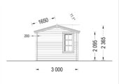 Gartenhaus Meran, 4x3m, 12m² Isoliert – Bild 5