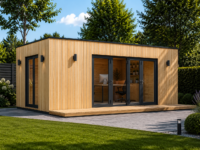 Premium Gartenhaus (34 mm + Holzverschalung) 7x4 m, 28 m² Isoliert