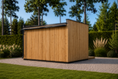 Premium Gartenhaus Tobi (34 mm + Holzverschalung) 4,1x2,4 m,10 m² Estra Isoliert – Bild 3