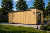 Premium Gartenhaus (34 mm + Holzverschalung) 7x4 m, 28 m² Isoliert – Bild 4