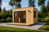 Premium Gartenhaus Tobi (34 mm + Holzverschalung) 4,1x2,4 m,10 m² Estra Isoliert