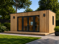 Premium Gartenhaus Tobi (34mm + Holzverschalung), 6x3m, 18m² Isoliert