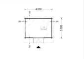 Premium Gartenhaus RUDI (34mm) 4x3m, 12m² – Bild 5