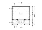 Gartenhaus ROLAND 5x5 m, 25 m² Isoliert – Bild 8