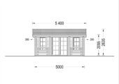 Gartenhaus ROLAND 5x5 m, 25 m² Isoliert – Bild 9