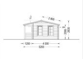 Gartenhaus ROLAND 5x5 m, 25 m² Isoliert – Bild 7
