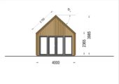 Blockbohlenhaus SUSI (44mm + Holzverschalung), 20m² – Bild 8