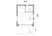 Blockbohlenhaus SUSI (44mm + Holzverschalung), 20m² – Bild 5