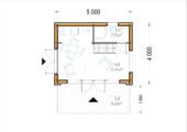 Blockbohlenhaus SASCHA (44 mm + Holzverschalung), 20 m² Extra Isoliert – Bild 6