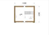 Blockbohlenhaus SASCHA (44 mm + Holzverschalung), 20 m² Extra Isoliert – Bild 5