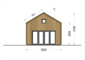 Blockbohlenhaus SASCHA (44 mm + Holzverschalung), 20 m² Extra Isoliert – Bild 9