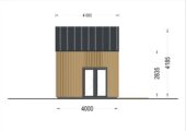 Blockbohlenhaus SASCHA (44 mm + Holzverschalung), 20 m² Extra Isoliert – Bild 10
