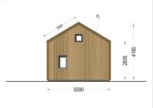 Blockbohlenhaus SASCHA (44 mm + Holzverschalung), 20 m² Extra Isoliert – Bild 7