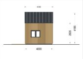 Blockbohlenhaus SASCHA (44 mm + Holzverschalung), 20 m² Extra Isoliert – Bild 8